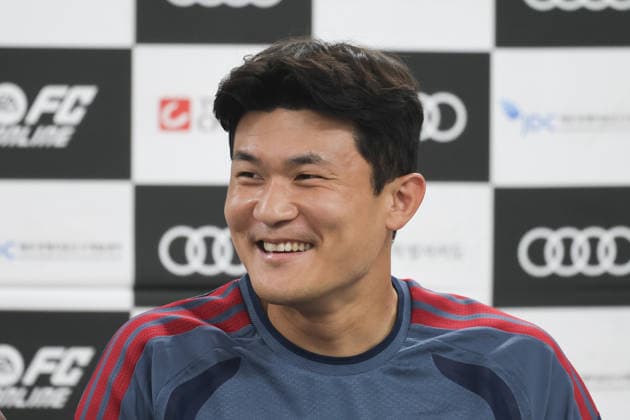 SKO, Kim Min-jae, FC Bayern Munich, 3, FC Bayern Munich press conference ahead of the friendly match against Jeju SK, 2026–27 season, March 8, 2026, Bayern Munich, South Korea, Jeju Copyright: xEibner-Pressefotox EP_JNL