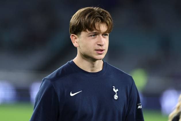 Mikey Moore of Tottenham during the Sydney Super Cup Finals match between Chelsea and Tottenham Hotspur at the Accor Stadium, Sydney, Australia on 1 August 2026. Photo by Peter Dovgan. Chelsea v Tottenham Hotspur, Preseason Friendly, Football, Accor Stadium, Sydney, Australia - 01 Aug 2026Sydney Accor Stadium Australia  Copyright: xPeterxDovgan Shutterstockx 17029352r