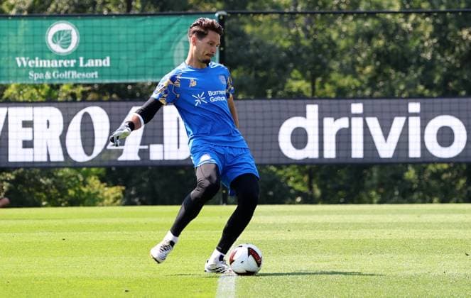 GER, Bayer 04 Leverkusen Training Camp in Blankenhain, August 3, 2026, Blankenhain, GER, 2026–2027 Season, Bundesliga 1, Bayer 04 Leverkusen Training Camp in Pictures: Goalkeeper Jannes Blaswich. DFL regulations prohibit any use of photographs as image sequences and or quasi-video.