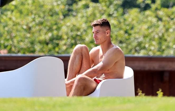 GER, Bayer 04 Leverkusen Training Camp in Blankenhain, August 3, 2026, Blankenhain, GER, 2026–2027 Season, Bundesliga 1, Bayer 04 Leverkusen Training Camp in Pictures: Patrik Schick After Training. DFL regulations prohibit any use of photographs as image sequences and or quasi-video.