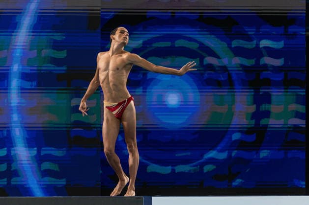 SWIMMING - EAC 2026 PARIS,FRANCE,03.AUG.26 - SWIMMING - European Aquatics Championships Paris 2026, artistic swimming, solo free, men. Image shows David Martinez Delgado (SWE).  GEPAxpictures xPhilippxBrem