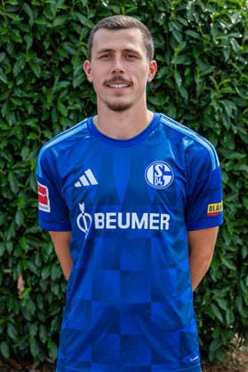 August 3, 2026, Photo shoot for the 2026–2027 season at FC Schalke 04, Bundesliga 1, , Ron Schallenberg, FC Schalke 04, Gelsenkirchen, Veltins Arena, North Rhine-Westphalia, Germany, xRHR, PHOTO, DEx Copyright: DennisxEwert RHR-FOTOx RHR-FOTO DE
