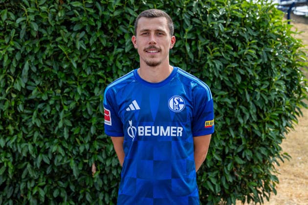 August 3, 2026, Photo shoot for the 2026–2027 season at FC Schalke 04, Bundesliga 1, , Ron Schallenberg, FC Schalke 04, Gelsenkirchen, Veltins Arena, North Rhine-Westphalia, Germany, xRHR, PHOTO, DEx Copyright: DennisxEwert RHR-FOTOx RHR-FOTO DE