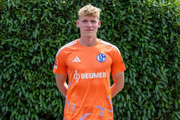 August 3, 2026, 2026–2027 photo shoot at FC Schalke 04, Bundesliga 1, , goalkeeper Johannes Siebeking, FC Schalke 04, Gelsenkirchen, Veltins Arena, North Rhine-Westphalia, Germany, xRHR FOTO DEx Copyright: DennisxEwert RHR-FOTOx RHR-FOTO DE