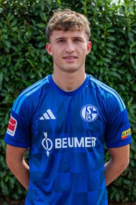 August 3, 2026, 2026–2027 photo shoot at FC Schalke 04, Bundesliga 1, , Vitalie Becker, FC Schalke 04, Gelsenkirchen, Veltins Arena, North Rhine-Westphalia, Germany, xRHR, PHOTO DEx Copyright: DennisxEwert RHR-FOTOx RHR-FOTO DE