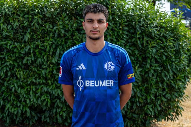 August 3, 2026, Photo shoot for the 2026–2027 season at FC Schalke 04, Bundesliga 1, , Mertcan Ayhan, FC Schalke 04, Gelsenkirchen, Veltins Arena, North Rhine-Westphalia, Germany, xRHR, PHOTO DEx Copyright: DennisxEwert RHR-FOTOx RHR-FOTO DE