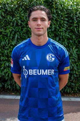 August 3, 2026, Photo shoot for the 2026–2027 season at FC Schalke 04, Bundesliga 1, , Soufiane El Faouzi, FC Schalke 04, Gelsenkirchen, Veltins Arena, North Rhine-Westphalia, Germany, xRHR, PHOTO, DEx Copyright: DennisxEwert RHR-FOTOx RHR-FOTO DE