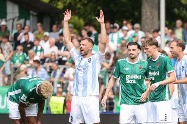August 1, 2026, Men s, Soccer, 2026–2027 Season, Bavarian Regional League, Matchday 2: 1 FC Schweinfurt 1905 vs. TSV 1860 Munich, Felix Weber (TSV 1860 Munich), August 4, Schweinfurt, Riedel Bau Arena at Sachs Stadium, Bavaria, Lower Franconia, Germany