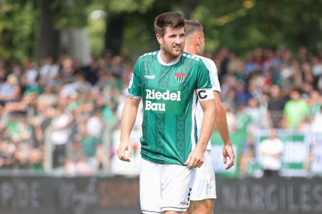August 1, 2026, Men s Soccer, 2026–2027 Season, Bavarian Regional League, Matchday 2: 1 FC Schweinfurt 1905 vs. TSV 1860 Munich, Kevin Fery, FC Schweinfurt 05, 15, Single image: Schweinfurt Riedel Bau Arena at Sachs Stadium, Bavaria, Lower Franconia, Germany