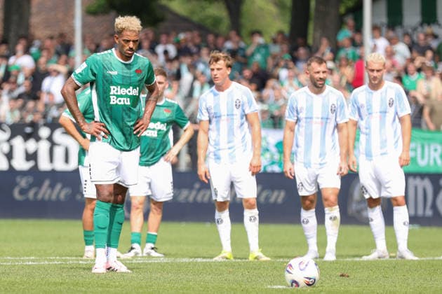August 1, 2026, Men s Soccer, 2026–2027 Season, Bavarian Regional League, Matchday 2: 1 FC Schweinfurt 1905 vs. TSV 1860 Munich; Mike Dellinger (FC Schweinfurt 05) scored on a penalty kick at the Riedel Bau Arena in Sachs Stadio, Bavaria, Lower Franconia, Germany
