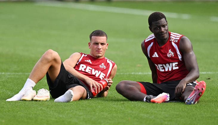 August 3, 2026, xophax, Soccer, Bundesliga 1, 1. FC Köln Training at the Geissbockheim of 1. FC Köln: Said El Mala (left) and Ragnar Ache (right), both of 1. FC Köln, Cologne