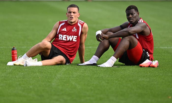 August 3, 2026, xophax, Soccer, Bundesliga 1, 1. FC Köln Training at the Geissbockheim of 1. FC Köln: Said El Mala (left) and Ragnar Ache (right), both of 1. FC Köln, Cologne