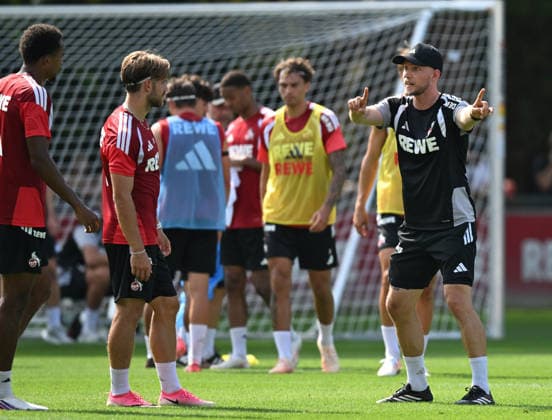 August 3, 2026, xophax, Soccer, Bundesliga 1, 1. FC Köln training session at the Geissbockheim, 1. FC Köln coach Rene Wagner, right: 1. FC Köln, Cologne
