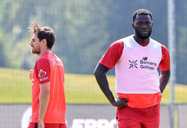 GER, Bayer 04 Leverkusen Training Camp in Blankenhain, August 3, 2026, Blankenhain, GER, 2026–2027 Season, Bundesliga 1, Bayer 04 Leverkusen Training Camp in Pictures: Victor Boniface, Leverkusen. DFL regulations prohibit any use of photographs as image sequences and or quasi-video content.