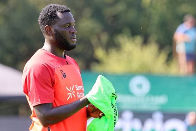 GER, Bayer 04 Leverkusen Training Camp in Blankenhain, August 3, 2026, Blankenhain, GER, 2026–2027 Season, Bundesliga 1, Bayer 04 Leverkusen Training Camp in Pictures: Victor Boniface, Leverkusen. DFL regulations prohibit any use of photographs as image sequences and or quasi-video content.