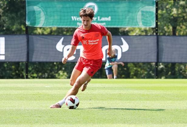 GER, Bayer 04 Leverkusen Training Camp in Blankenhain, August 3, 2026, Blankenhain, GER, 2026–2027 Season, Bundesliga 1, Bayer 04 Leverkusen Training Camp in Pictures by Tim Oermann, Leverkusen. DFL regulations prohibit any use of photographs as image sequences and or quasi-video content.
