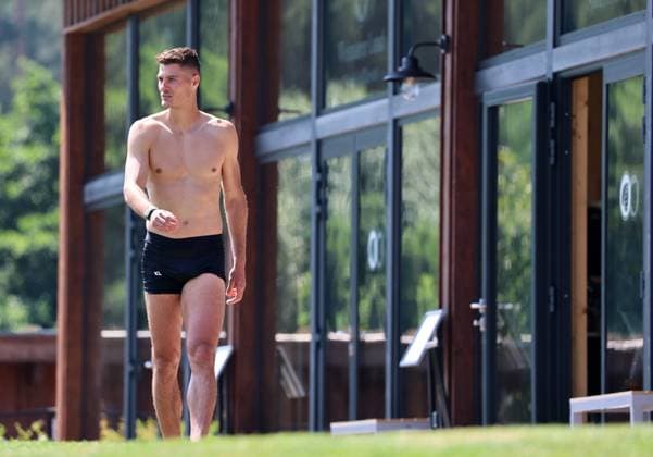 GER, Bayer 04 Leverkusen Training Camp in Blankenhain, August 3, 2026, Blankenhain, GER, 2026–2027 Season, Bundesliga 1, Bayer 04 Leverkusen Training Camp in Pictures: Patrik Schick, Leverkusen, after training. DFL regulations prohibit any use of photographs as image sequences and or quasi-video.