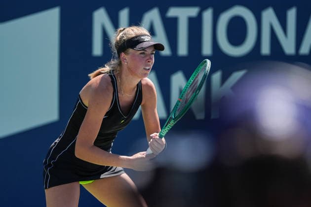 WTA, Tennis Damen Masters 1000 National Bank Open Toronto 2026 - Round of 128 - Day 3 Magdalena French of Poland looks on during the Women™s Singles round of 128 match against Leolia Jeanjean of France on day 3 of the WTA Masters 1000 National Bank Open at Sobeys Stadium on August 3, 2026, in Toronto, Canada. (Photo by Leonardo Ramirez Eyepix Group) Copyright: xLeonardoxRamirezx xEyepixxGroupx LR03082026-08918