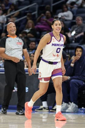 CHICAGO, USA - August 3: Kelsey Plum (0 Phoenix Mercury) is seen during the WNBA, Basketball Damen, USA game between the Chicago Sky and Phoenix Mercury at Wintrust Arena on Monday, August 3 in Chicago, USA Copyright: xShainaxBenhiyoun SPPx Sportspressphoto_SPR200281