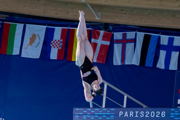 France, Paris, Centre Aquatique Olympique Metropole du Grand Paris, August 3, 2026, European Aquatics Championships – Artistic Swimming, Day 3, Women’s 10m Platform Final, Elena Wassen of Germany, Photo by Eibner Pressefoto Tino Henschel European Aquatics Championships Artistic Swimming, Day 3, Women’s 10m Platform Final, Paris Copyright: xEibnerxPressefotox