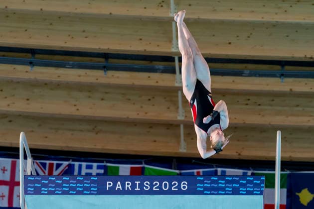 France, Paris, Centre Aquatique Olympique Metropole du Grand Paris, August 3, 2026, European Aquatics Championships – Artistic Swimming, Day 3, Women’s 10m Platform Final, Pauline Alexandra Pfeif of Germany, Photo by Eibner Pressefoto Tino Henschel European Aquatics Championships Artistic Swimming, Day 3, Women’s 10m Platform Final, Paris Copyright: xEibnerxPressefotox