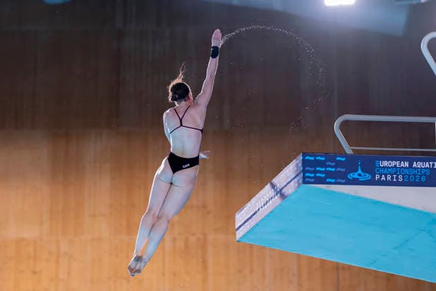 France, Paris, Centre Aquatique Olympique Metropole du Grand Paris, August 3, 2026, European Aquatics Championships – Artistic Swimming, Day 3, Women’s 10m Platform Final, Elena Wassen of Germany, Photo by Eibner Pressefoto Tino Henschel European Aquatics Championships Artistic Swimming, Day 3, Women’s 10m Platform Final, Paris Copyright: xEibnerxPressefotox