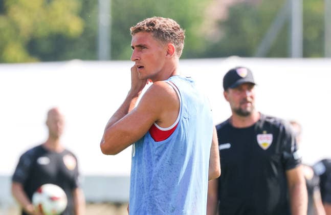 August 4, 2026, Germany, Grassau, Bundesliga, 2026–2027 season, VfB Stuttgart training camp, Grischa Prömel