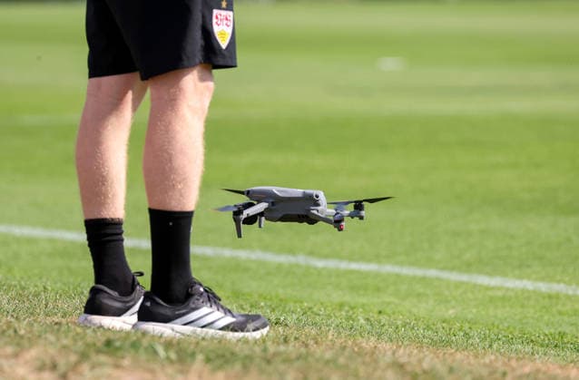 August 4, 2026, Germany, Grassau, Bundesliga, 2026–2027 season, VfB Stuttgart training camp, VfB drone