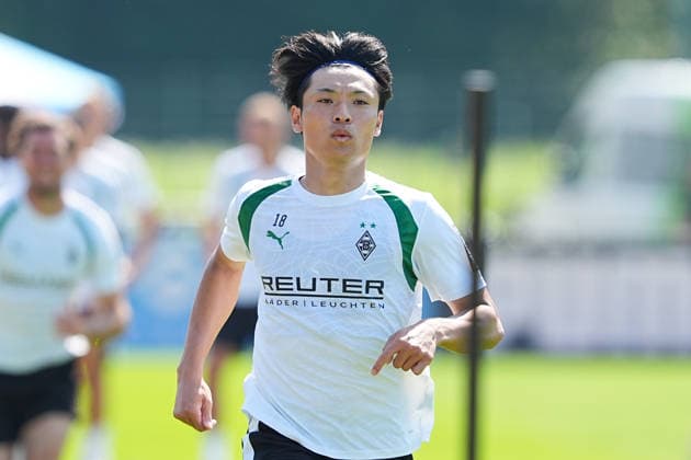 August 4, 2026, xydrx, soccer, training camp, Borussia Mönchengladbach, 2026–2027 season, Stadion am Birkenmoos, Shuto Machino, Borussia Mönchengladbach, 18. DFB regulations prohibit any use of photographs as image sequences and or quasi-video. Copyright: HMBxMedia YannisxDreimann
