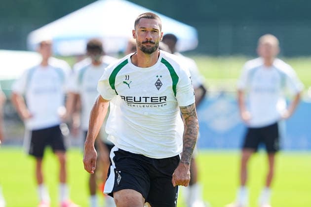 August 4, 2026, xydrx, soccer, training camp, Borussia Mönchengladbach, 2026–2027 season, Stadion am Birkenmoos, Tim Kleindienst, Borussia Mönchengladbach, 11 DFB regulations prohibit any use of photographs as image sequences and or quasi-video Copyright: HMBxMedia YannisxDreimann