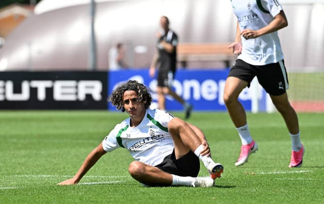 August 4, 2026 Rottach Egern Soccer, Men s, 2026–2027 Season, Training Camp Borussia Mönchengladbach Wael Mohya Gladbach DFL regulations prohibit any use of photographs as image sequences and or quasi-video Am Birkenmoos Stadium Bavaria, Germany