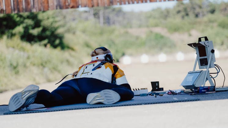 VARIOUS SPORTS - World Championship, WM, Weltmeisterschaft 2026 WIENER NEUSTADT,AUSTRIA,04.AUG.26 - VARIOUS SPORTS - CISM World Championship 2026, military pentathlon. Image shows Nina Haase (GER).  GEPAxpictures xAlexanderxSolc