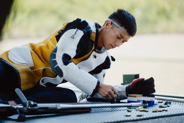 VARIOUS SPORTS - World Championship, WM, Weltmeisterschaft 2026 WIENER NEUSTADT,AUSTRIA,04.AUG.26 - VARIOUS SPORTS - CISM World Championship 2026, military pentathlon. Image shows Tan Haoyuan (CHN).  GEPAxpictures xAlexanderxSolc