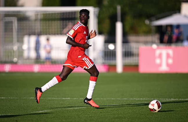 12Soccer 1 Bundesliga 2026–2027 Friendly Match FC Rottach Egern vs. FC Bayern Munich July 30, 2026 Bara Sapoko Ndiaye FC Bayern Munich