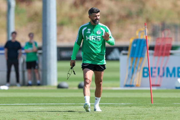 August 4, 2026, Soccer, FC Schalke 04 practice, Coach Miron Muslic, FC Schalke 04, Gelsenkirchen, FC Schalke 04 training facility, North Rhine-Westphalia, Germany, xRHR, PHOTO YYx Copyright: RHR-FOTOx RHR-FOTO YY
