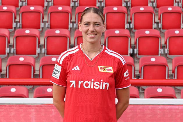 Samantha Steuerwald 1 FC Union Berlin FCU Soccer 1 BL Bundesliga Women s League Portrait Session 2026–2027 Season Headshot, Portrait, Introduction, Presentation, Press Event, GER 04 08 2026