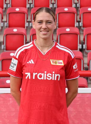 Samantha Steuerwald 1 FC Union Berlin FCU Soccer 1 BL Bundesliga Women s League Portrait Session 2026–2027 Season Headshot, Portrait, Introduction, Presentation, Press Event, GER 04 08 2026