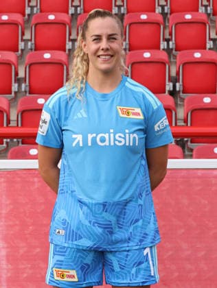 Goalkeeper Cara Bösl, 1. FC Union Berlin (FCU), Soccer, Women s Bundesliga, Portrait Session, 2026–2027 Season, Headshot, Portrait, Introduction, Presentation, Press Event, GER 04 08 2026