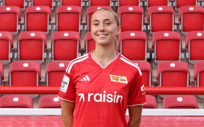Silje Helgesen 1 FC Union Berlin FCU Soccer 1 BL Bundesliga Women s League Portrait Session 2026–2027 Season Headshot, Portrait, Introduction, Presentation, Press Event, GER 04 08 2026
