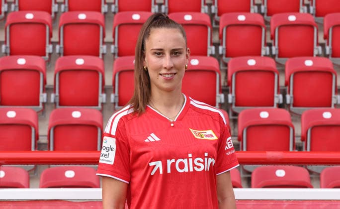 Anna Weiß 1 FC Union Berlin FCU Soccer 1 BL Women s Bundesliga Women s Team Photo Shoot 2026–2027 Season Headshot, Portrait, Introduction, Presentation, Press Event, GER 04 08 2026