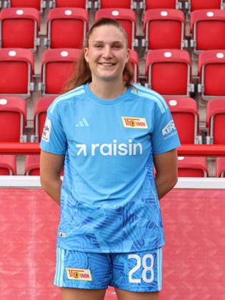 Goalkeeper Nadine Böhi 1 FC Union Berlin FCU Soccer 1 BL Women s Bundesliga Women s Team Photo Shoot 2026–2027 Season Headshot, Portrait, Introduction, Presentation, Press Event, GER 04 08 2026