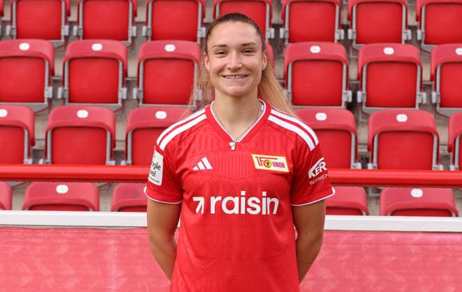 Sophie Weidauer 1 FC Union Berlin FCU Soccer 1 BL Bundesliga Women s League Portrait Session 2026–2027 Season Headshot, Portrait, Introduction, Presentation, Press Event, GER 04 08 2026