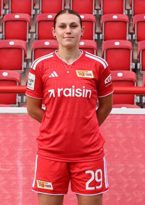 Antonia Halverkamp, 1. FC Union Berlin (FCU), Soccer, Women s Bundesliga, Portrait Session, 2026–2027 Season, Headshot, Portrait, Introduction, Presentation, Press Event, GER 04 08 2026