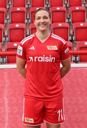 Dina Orschmann 1 FC Union Berlin FCU Soccer 1 BL Bundesliga Women s League Portrait Session 2026–2027 Season Headshot, Portrait, Introduction, Presentation, Press Event, GER 04 08 2026