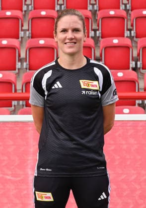 Goalkeeper Coach Alisa Vetterlein, 1. FC Union Berlin (FCU), Women s Soccer, Bundesliga, Women s Team, Photo Shoot, 2026–2027 Season, Headshot, Portrait, Introduction, Presentation, Press Event, GER 04 08 2026