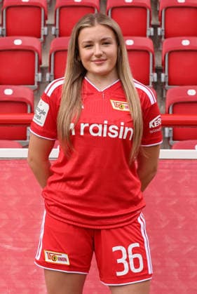 Meliah Hartmann 1 FC Union Berlin FCU Soccer 1 BL Bundesliga Women s League Portrait Session 2026–2027 Season Headshot, Portrait, Introduction, Presentation, Press Event, GER 04 08 2026