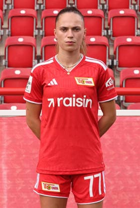 Jill Janssens 1 FC Union Berlin FCU Soccer 1 BL Women s Bundesliga Women s Team Photo Shoot 2026–2027 Season Headshot, Portrait, Introduction, Presentation, Press Event, GER 04 08 2026