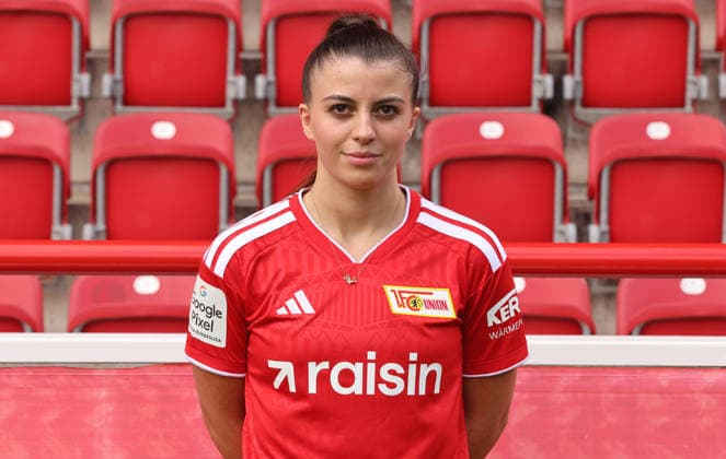 Korina Janez 1 FC Union Berlin FCU Soccer 1 BL Bundesliga Women s League Portrait Session 2026–2027 Season Headshot, Portrait, Introduction, Presentation, Press Event, GER 04 08 2026