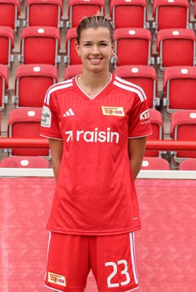 Nele Bauereisen 1 FC Union Berlin FCU Soccer 1 BL Bundesliga Women s League Portrait Session 2026–2027 Season Headshot, Portrait, Introduction, Presentation, Press Event, GER 04 08 2026