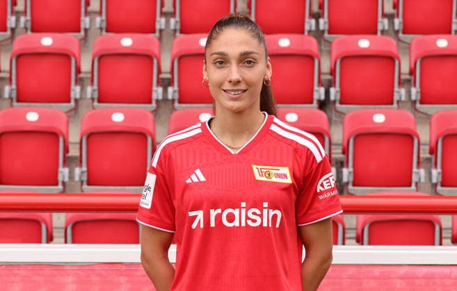 Amber Tysiak 1 FC Union Berlin FCU Soccer 1 BL Bundesliga Women s League Portrait Session 2026–2027 Season Headshot, Portrait, Introduction, Presentation, Press Event, GER 04 08 2026